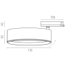 Светильник для трековой системы LIGHTSTAR ALTA PRO A5747QT
